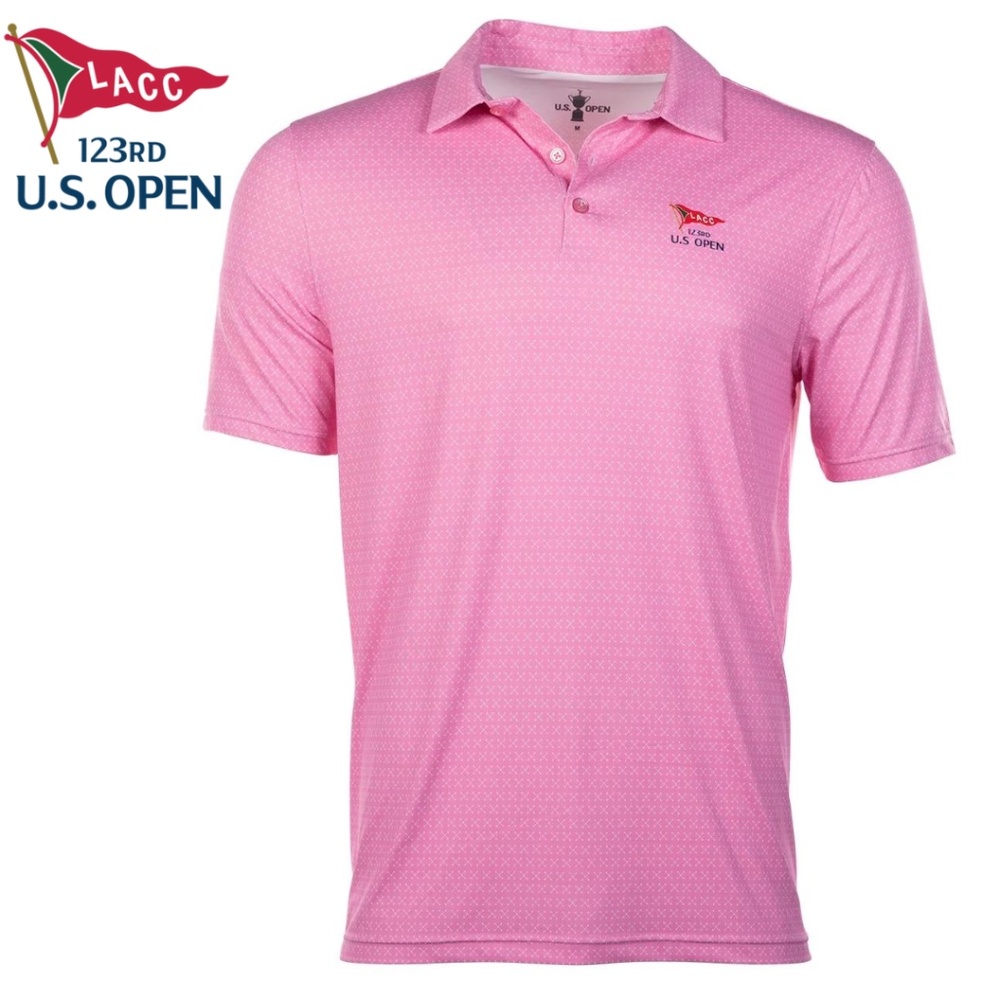 New 2023 U.S. Open Jacks Polo Pink